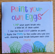 Load image into Gallery viewer, Paint Your Own Easter Eggs Kit - Decorated Cookies