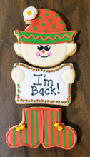Load image into Gallery viewer, Decorated Cookies- Three-piece Elf Set