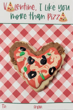 Load image into Gallery viewer, Valentine Cookie Cards - Pizza