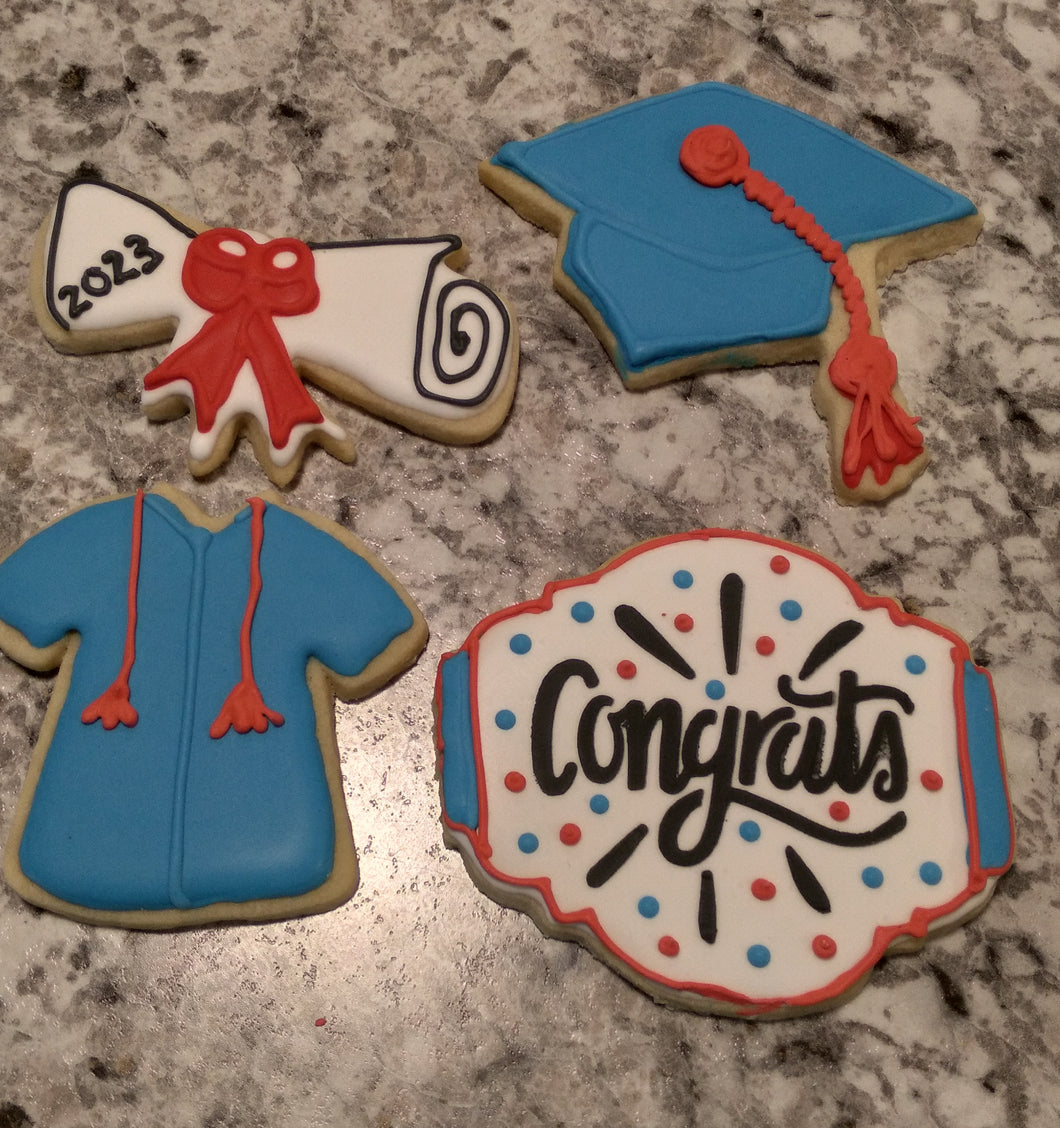 Decorated Cookies - Graduation