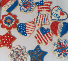 Load image into Gallery viewer, Decorated Cookies - Patriotic Set
