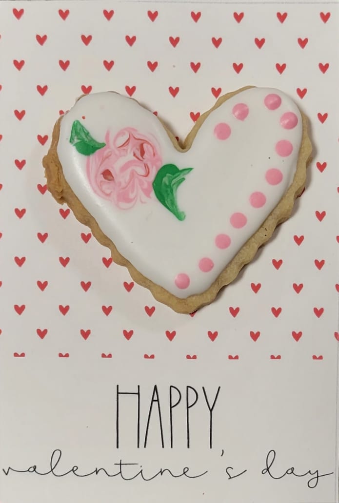 Valentine Cookie Cards - Happy Valentine's Day