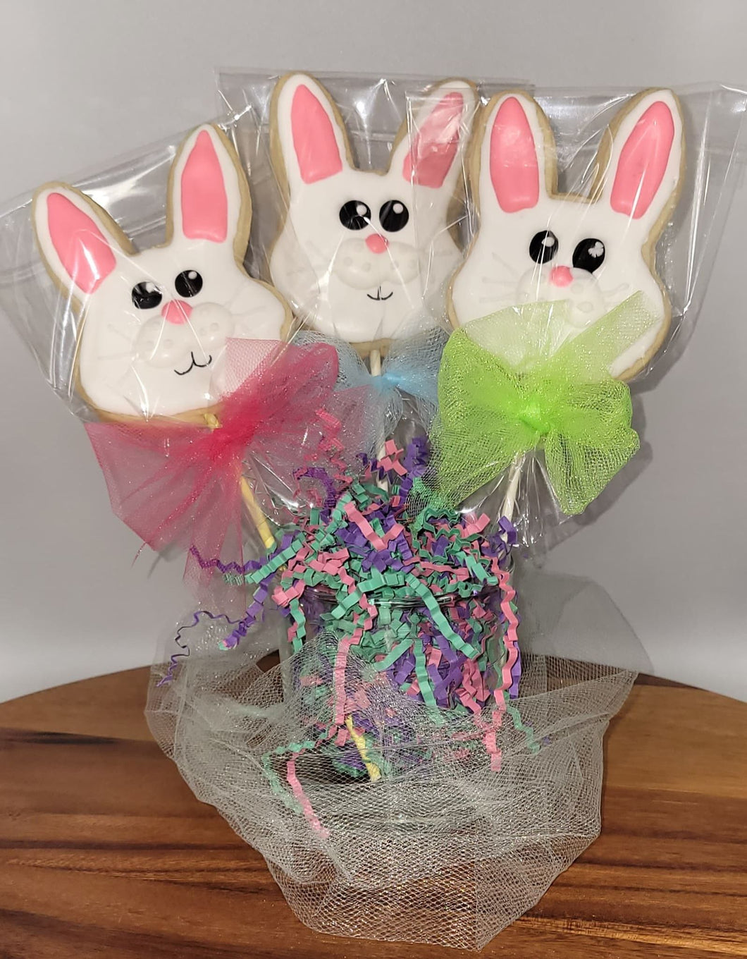 Decorated Cookies - Bunny Cookie Pop