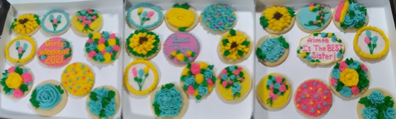 Decorated Cookies - Flower Garden